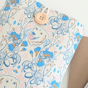 Dog iPad Cover, Padded Fit Any Tablet, Touch Screen Computer, Handmade Tech Accessory