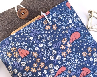 iPad Sleeve, Custom Fit Padded Sleeve with Pocket, Made for iPad Pro / Mini / Air / Any Size up to 13" inch Tablets - Bear Garden