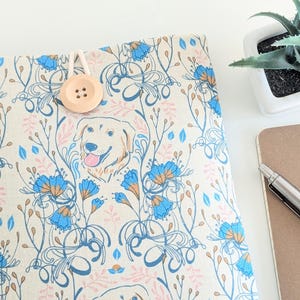 Laptop Cover Case, Custom Sizes, Padded - Dog Portrait - Fit Any MacBook / Air / Pro / M4 Max, 13", 14", 15" 16"