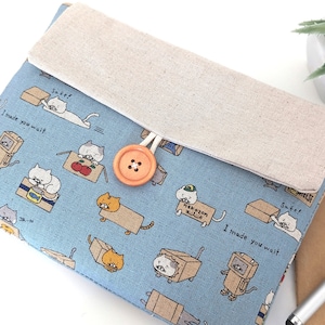 Box Cats iPad Sleeve, Custom Fit Tablet Clutch Case