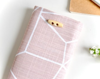 Kindle Oasis Sleeve, Kindle Paperwhite, Amazon Fire HD, Custom Fit Canvas Padded Case Cover - Pink Shattered Glass