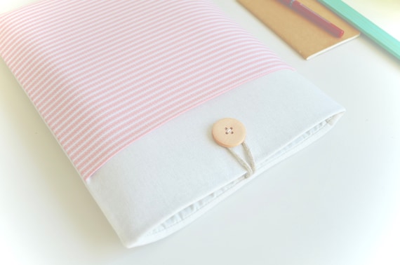 13, 15, 16 inch MacBook Sleeve, MacBook Air, Pro, 10" to 15.6" Custom Size Laptop Case - Pink Stripe