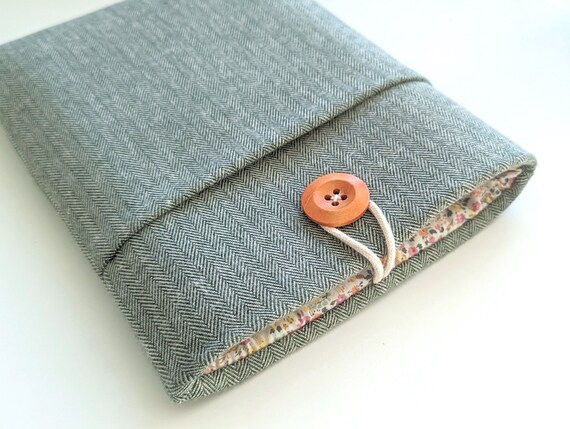 Custom Size Laptop Sleeve Surface Pro Case 13.5 inch Surface Laptop Case Green Herringbone and Floral Etsy
