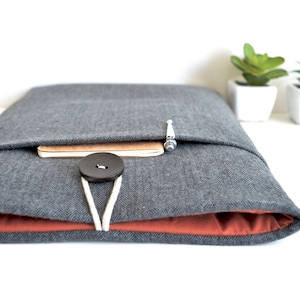 Kindle Sleeve in Flannel Herringbone - Oasis, Paperwhite, Fire Case Cover
