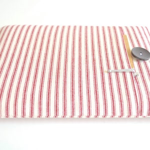 iPad Air, iPad Pro Sleeve, Padded, With Pocket, Custom Fit up to 13 inch Tablet Case Red Stripes image 3