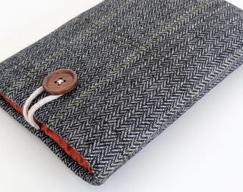 Phone Sleeve Case, Google Pixel 10 Pro, 9A Cover, Samsung Galaxy S26, PLUS 5G Case, S25 Ultra, OnePLUS Case  - Herringbone and Spice
