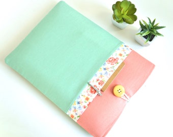 Mint & Peach iPad Pro Case - Stylish, Protective, Personalized