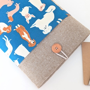 Custom Size Fit Padded iPad Air 13" iPad Pro 11", Tablet Cover  - Dogs