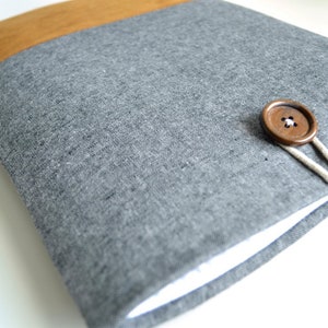 Laptop Sleeve 13&quot; Surface Pro 11 Sleeve, Microsoft 13.8, 15 inch Surface / Studio / Book / Laptop, Padded Custom Size - Linen and Suede