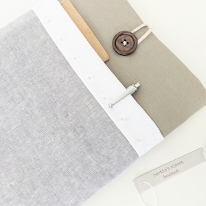 iPad Sleeve, iPad Mini 6, 10.9&quot; iPad Air Sleeve, 11&quot;, 13&quot; iPad Pro with Smart Keyboard Cover - Linen and Lace