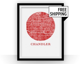 Chandler Map Print - City Map Poster