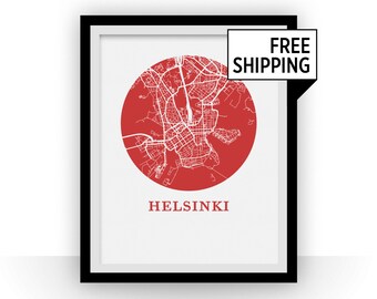 Helsinki Map Print - City Map Poster