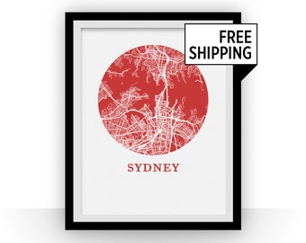Sydney Map Print - City Map Poster