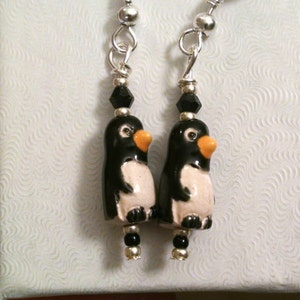 Tiny Penguin Earrings No. 149