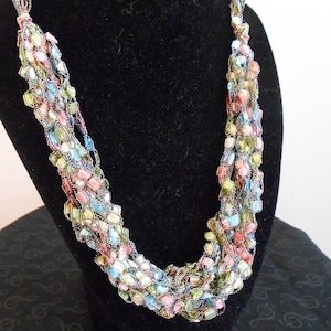 Pastel Crochet Necklace Item No. 128 B E