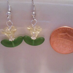 Yellow Tulip Earrings Item No. 13 image 2