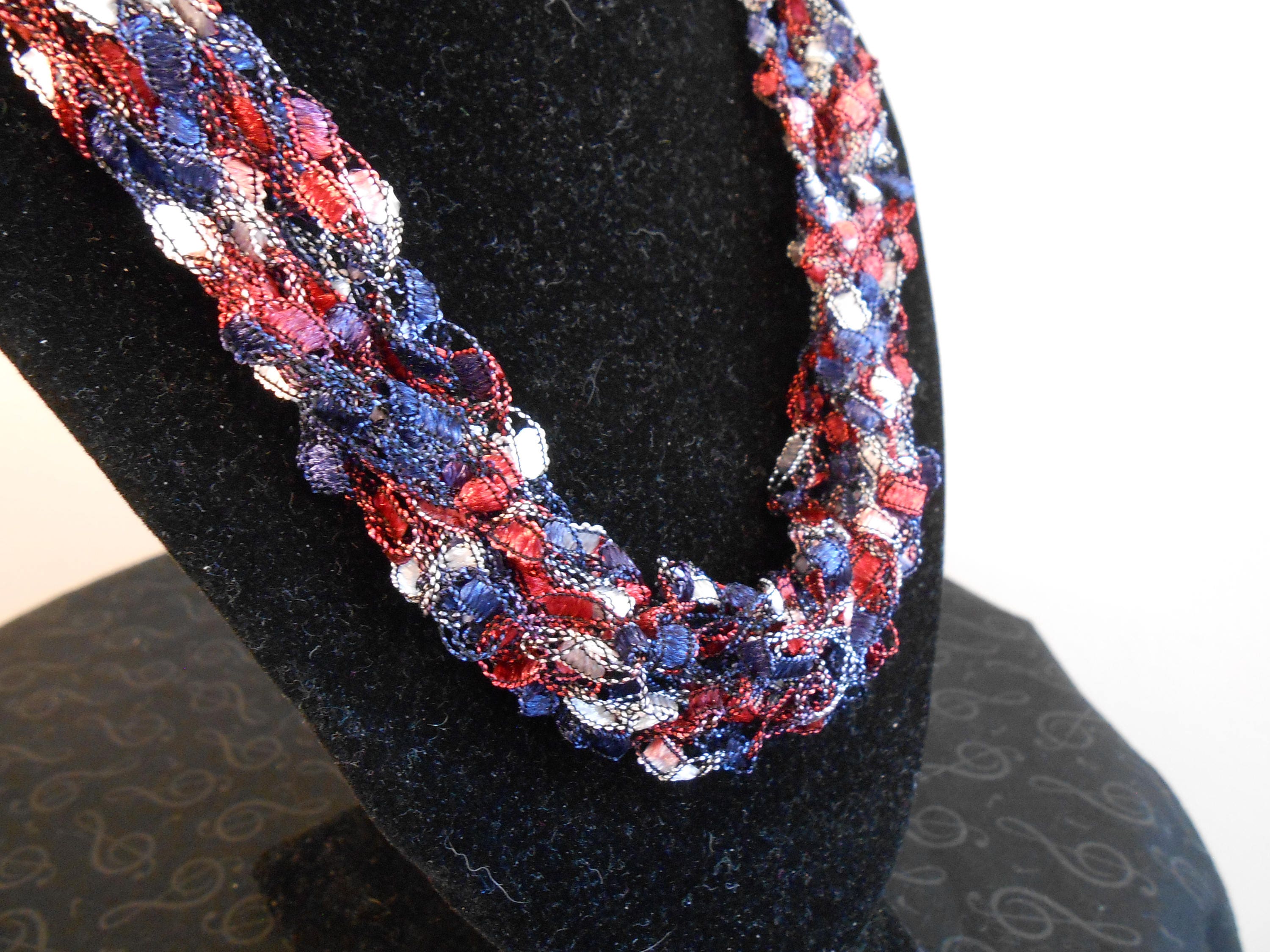 Red white and blue earrings and bracelet – Wildwood Damsel