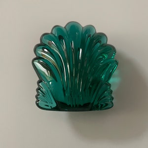 Waterford Teal Scallop Shell Paperweight