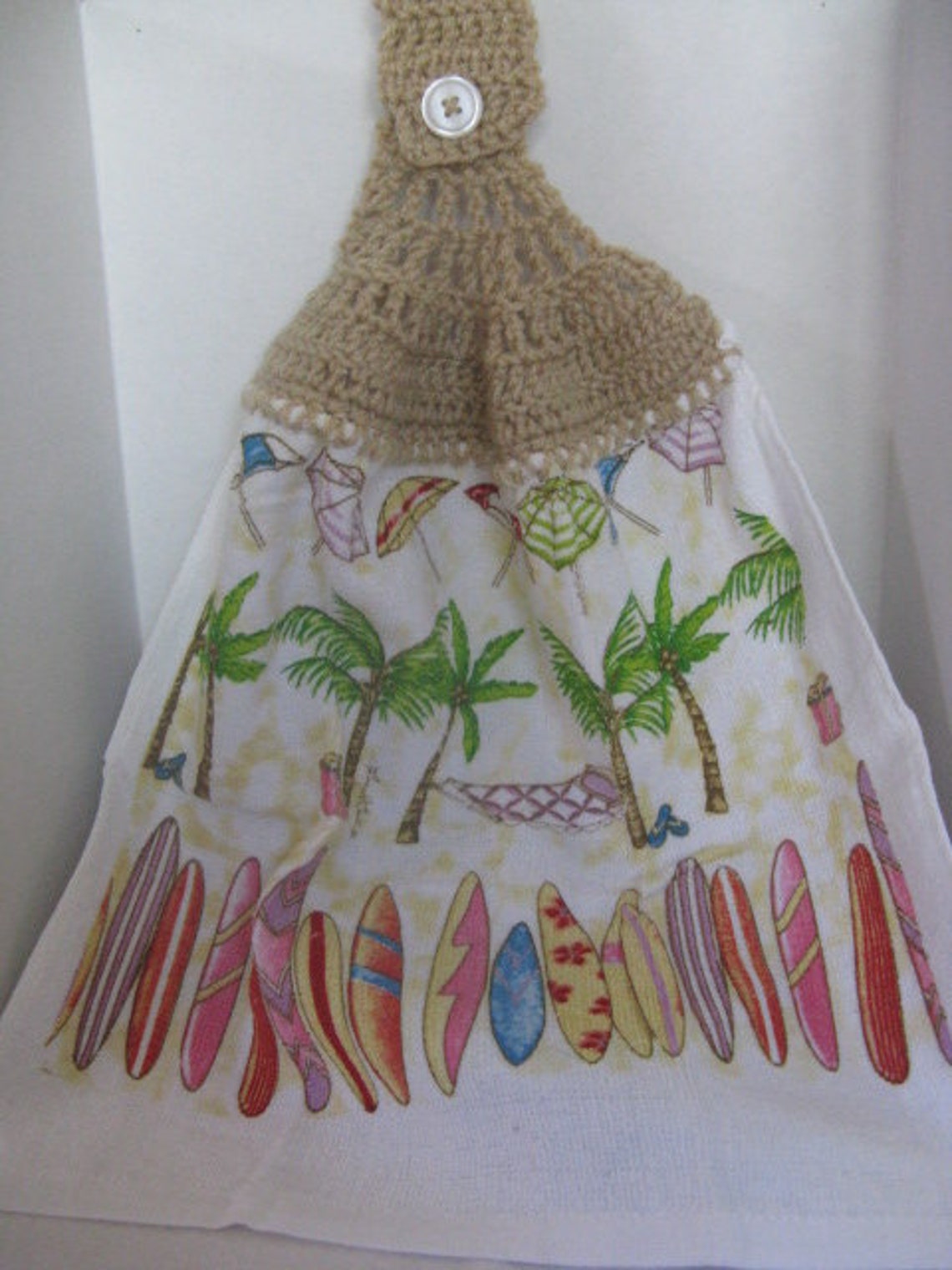 Crochet Kitchen Towels beach Theme gift Idea Etsy