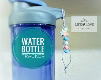 Water Bottle Counter / Water Refill Tracker Beads / Water Tracker/ Daily Water Intake / Drink More Water / Hydration Tracker / Breastfeeding