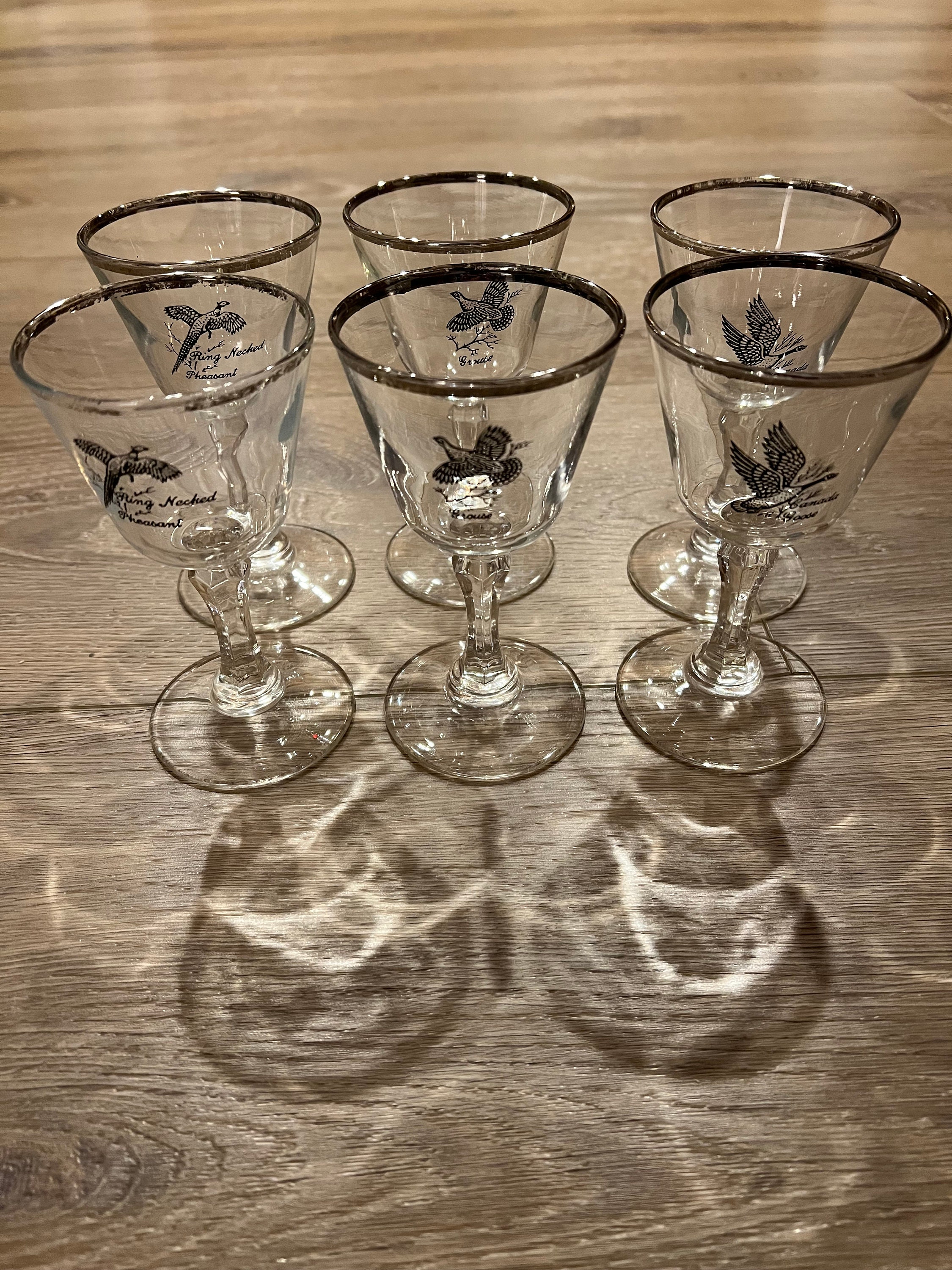 Richard E. Bishop (Pennsylvania, USA) Game Bird Cocktail Glasses Set w –  The Standing Rabbit