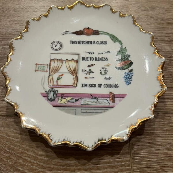 Kitchen Wall Plate Etsy