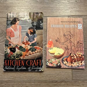 Vintage Cookbook Set: General Foods, Kitchen Craft Recipes