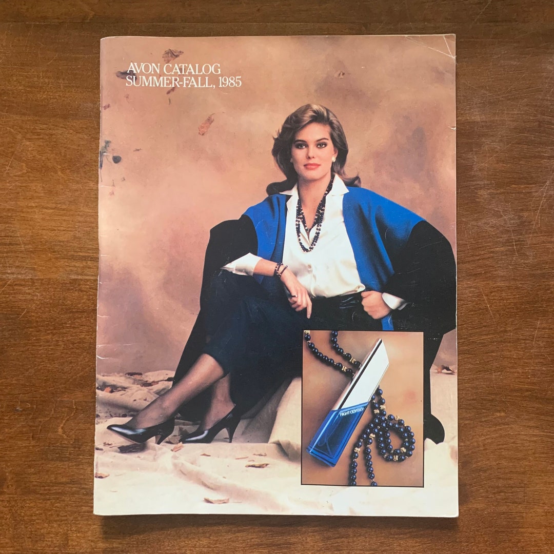 1985 AVON CATALOG for Summer Fall Vintage Retro Beauty Products, 80's