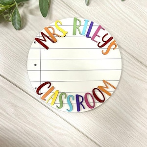 Welcome to our classroom sign PERSONLIZED BASE ONLY - Interchangeable classroom sign / base only/ see other listings for more options!