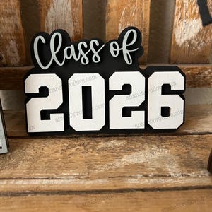 Class of 2026 Graduation Tiered Tray Decor, Senior Gift customized with your class colors image 10