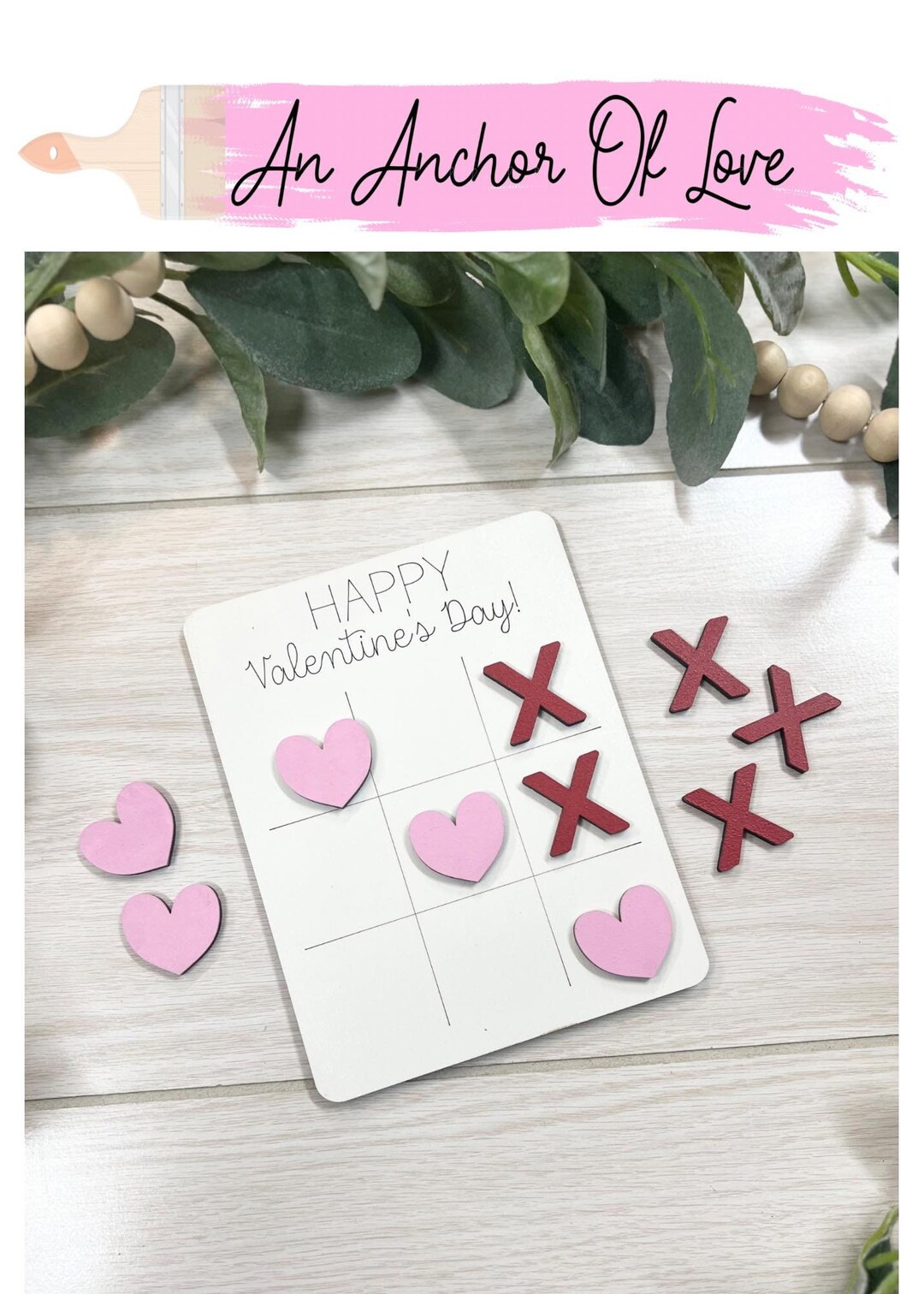 Valentines Day Tic Tac Toe Game - Great Valentines Gift-gift Basket ...