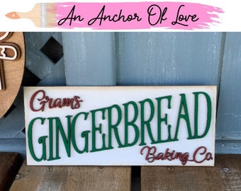 Ginger bread baking co sign