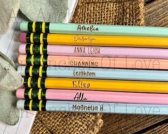 Custom Laser Engraved Ticonderoga Pencils, Personalized Back to School Gift