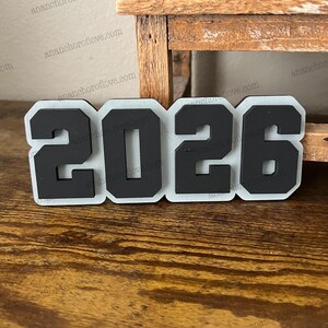 Class of 2026 Graduation Tiered Tray Decor, Senior Gift customized with your class colors image 5
