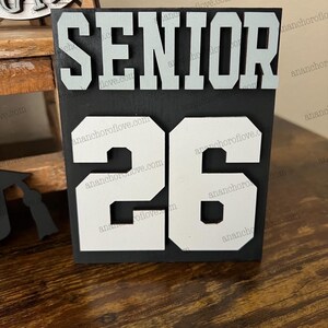 Class of 2026 Graduation Tiered Tray Decor, Senior Gift customized with your class colors image 7