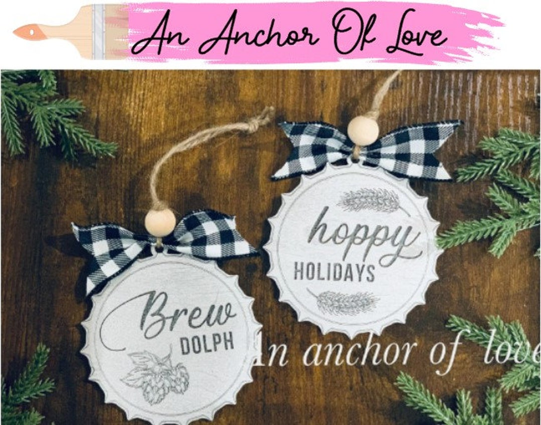 Hoppy Holidays Beer Lovers Ornaments Christmas 2022 Ornament Etsy