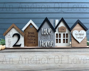 Personalized family sign, Custom Standing House Decor, Farmhouse Decor, House warming, New family gift, Christmas gift, Mothers Day Gift