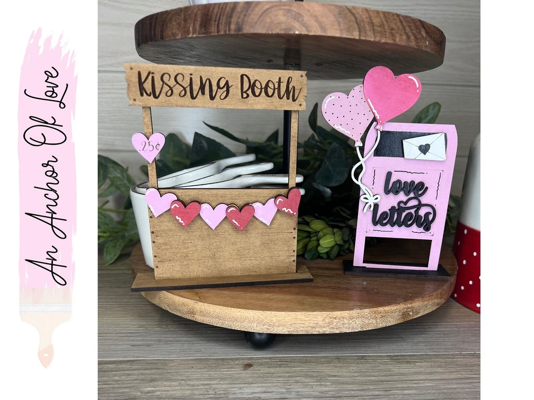 Valentine's Day Standing Kissing Booth- Valentines Day Love Letters Box ...