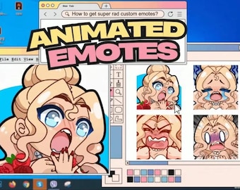 Custom animated emotes for twitch and discord