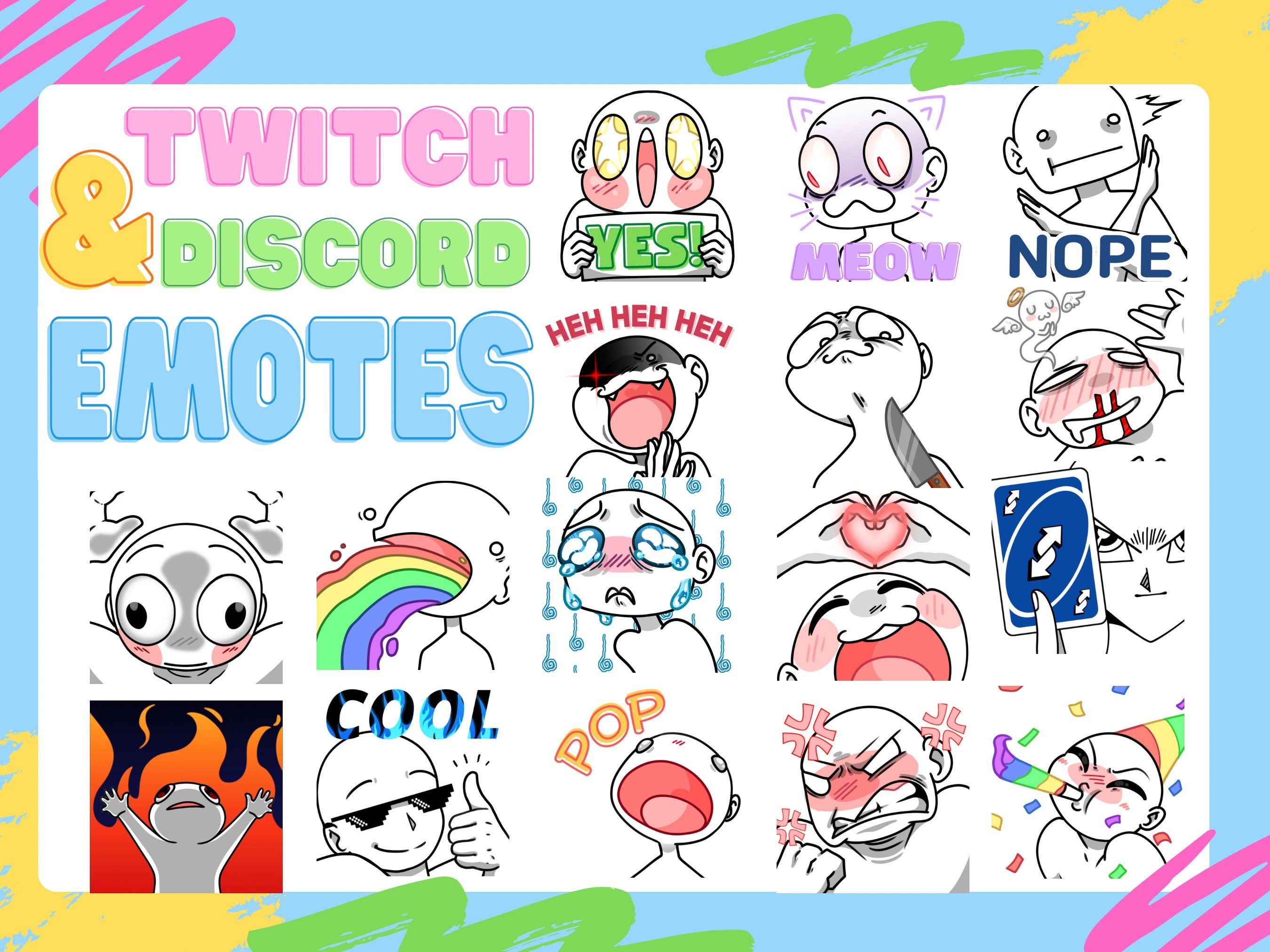 Twitch Emotes Categories - Free Twitch Emotes