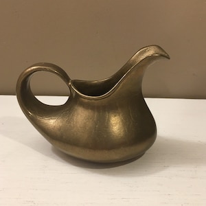 Solid Gatco Brass Pitcher Vase