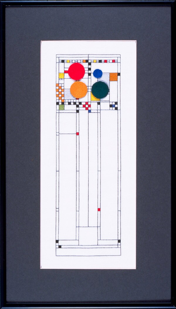 Frank Lloyd Wright Art Glass III Cross Stitch PDF Chart | Etsy