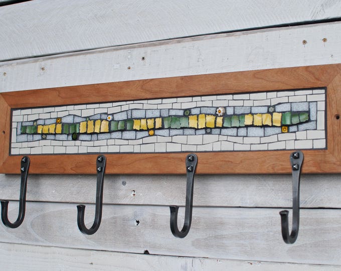 Mosaic Coat Rack 20 Wall Coat Rack Entryway Coat Etsy