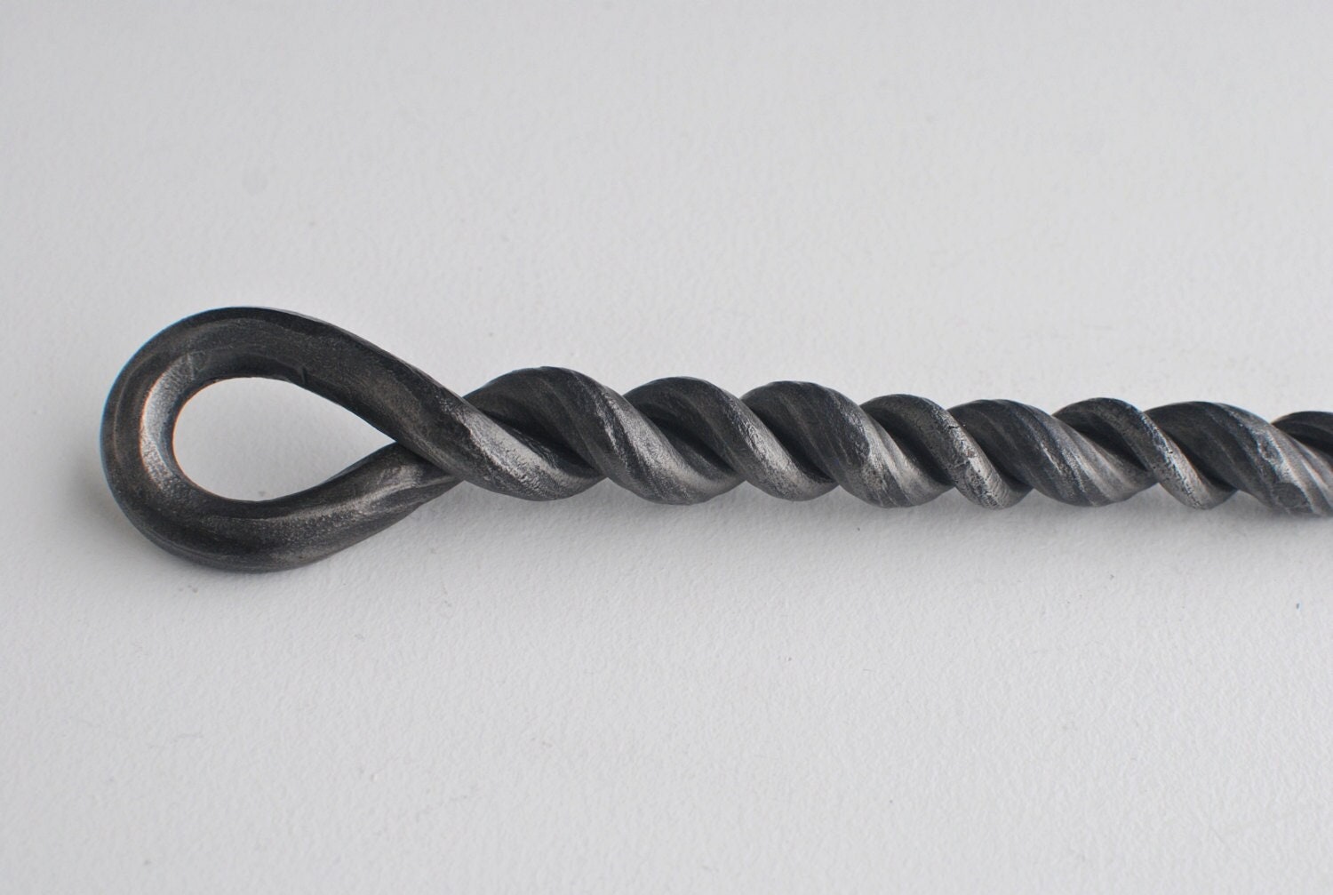 Hand-Forged Fire Pit Poker: Twisted Steel Bonfire Tool