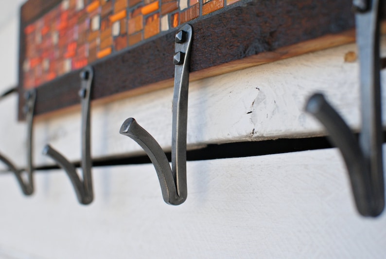 Four Hook Custom Coat Rack Mosaic Coat Rack 20 Etsy