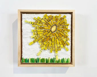 Sunny Day Artwork, Original Mosaic Wall Art