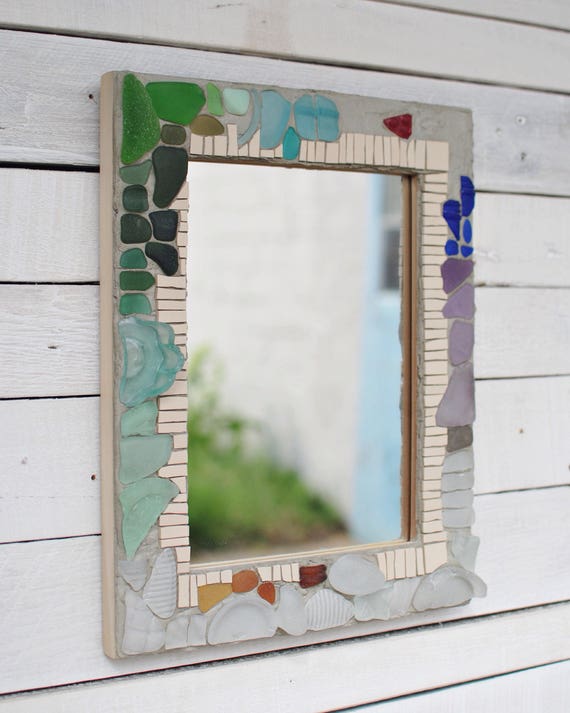 Custom Spiegel Mosaik Wandspiegel Hochzeit Glasrahmen Etsy