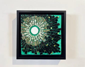Full Moon Artwork, Original Mosaic Wall Art