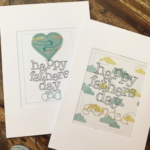 Tarjeta personalizada del día del padre feliz / ideas de regalo de papá - Abuelo / No / Papá amor por primera vez de los planos de los abrazos de golpe / bigote