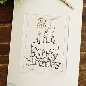 Cartão de aniversário de 21 anos | Ideias personalizadas para presentes de aniversário grande | Cartão de felicitações personalizado 16º | 18º | 30º | 40º | 50º | 60º | 70º | 80º